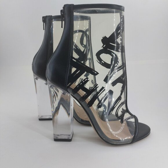 ALDO "DO YA THING" Clear Booties - Picture 2 of 10